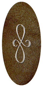 DG5000-601-SL-SH-BR Silver Scroll Shimmer Brown